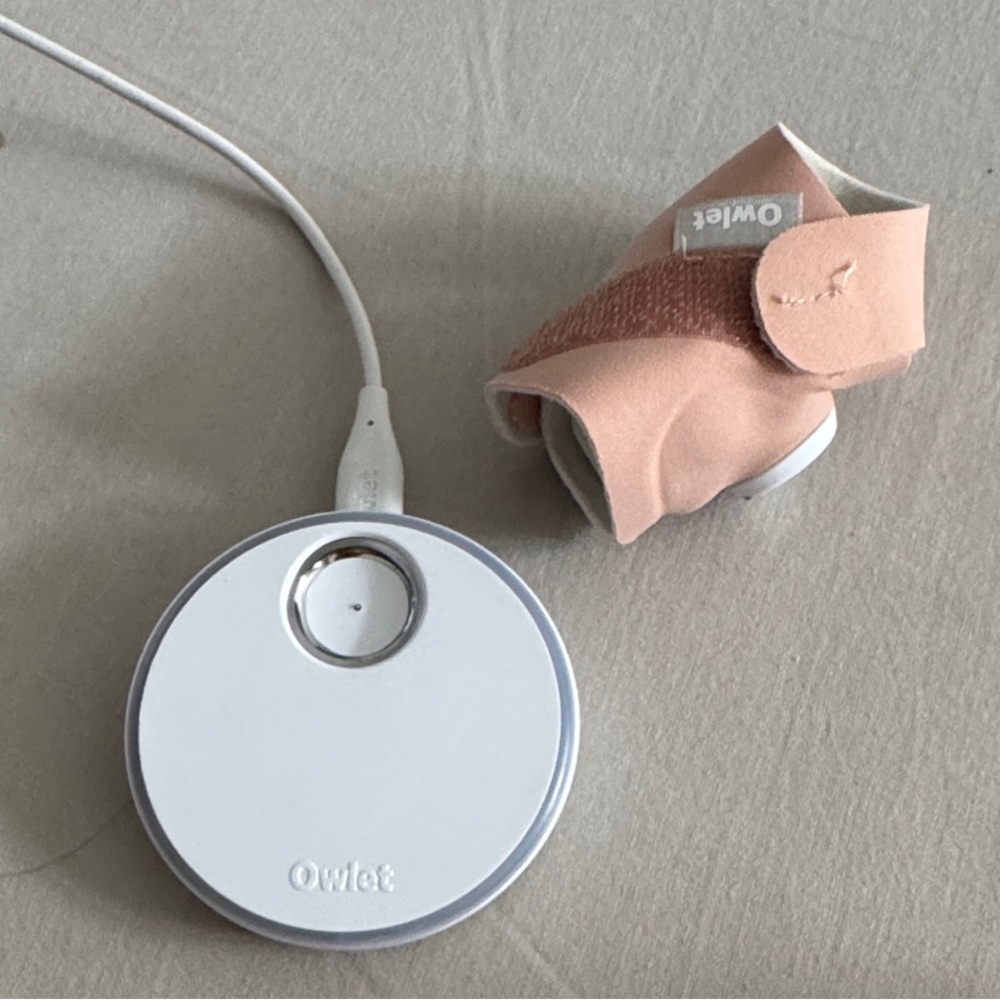 Owlet Baby Monitor with Pink Socks